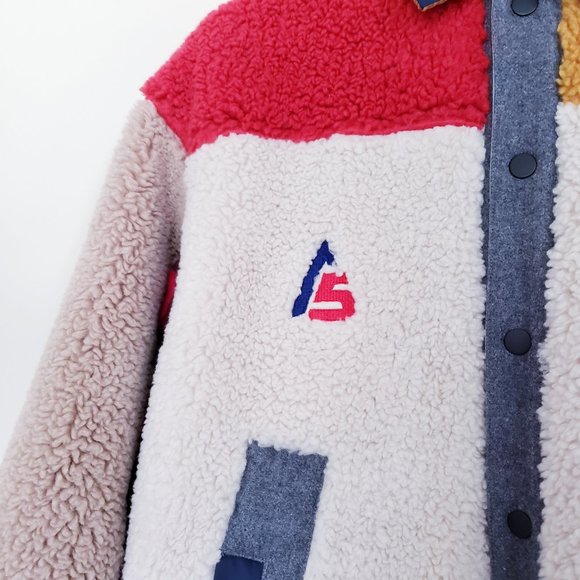 AlphaStyle Global Reversible Unisex Sherpa Coat - Picture 4 of 16